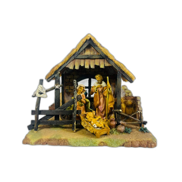 Fontanini Creche Holy Family 5 Piece Set Nativity Depose Italy READ DESC 5" - Picture 1 of 16